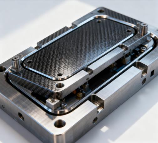 Panneau de console centrale automobile en fibre de carbone